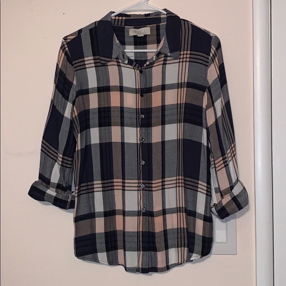 Plaid button up shirt